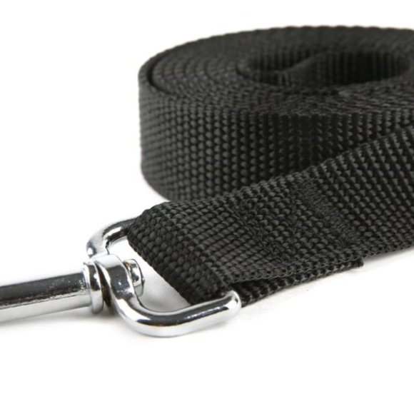 Black Nylon Dog Leash with swivel Clasp - Picture 3 of 3